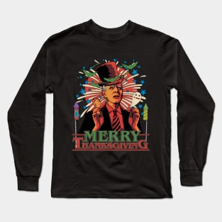 Funny Joe Biden Confused Merry Thanksgiving Halloween Long Sleeve T-Shirt